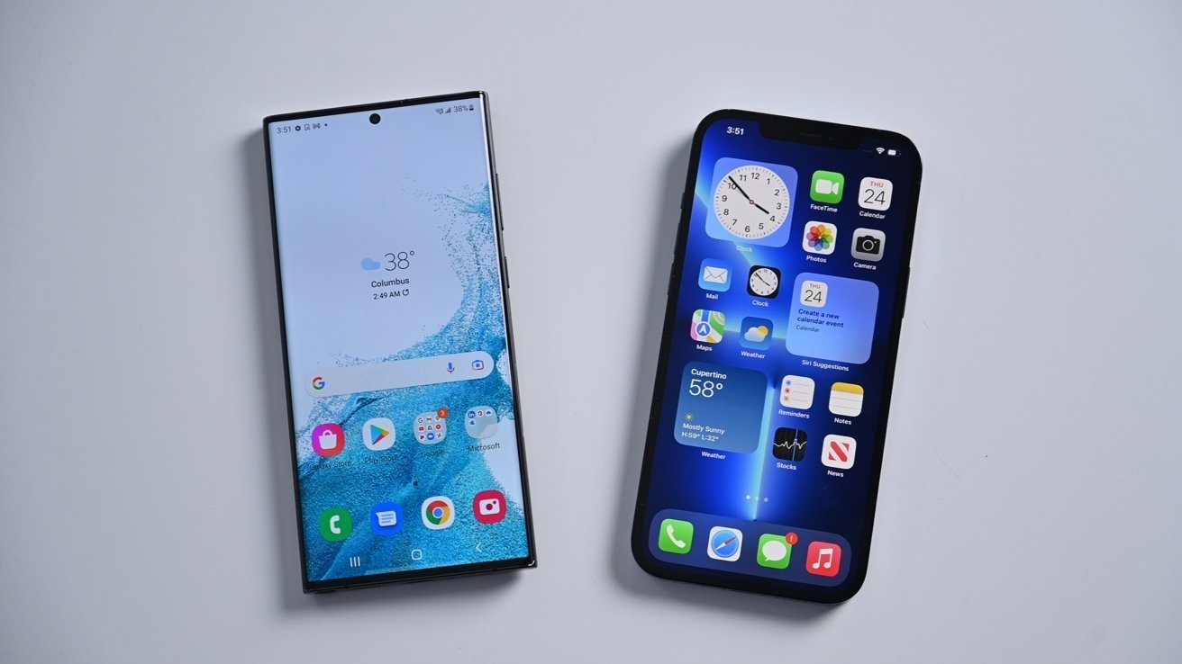 iPhone 13 Pro versus Samsung Galaxy S22 Ultra