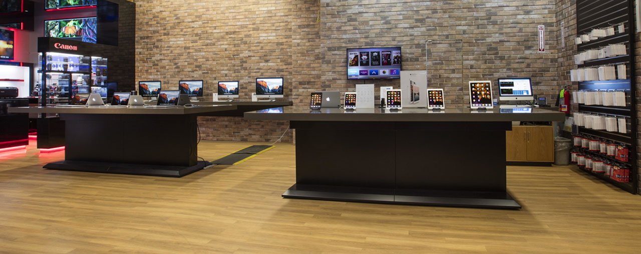 Adorama is an Apple Authorized Reseller | Apple computer area at the New York Adorama store
